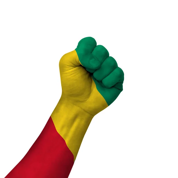 Hand Gefertigtes Siegeszeichen Mit Flagge Bemalt Als Symbol Für Sieg — Stockfoto