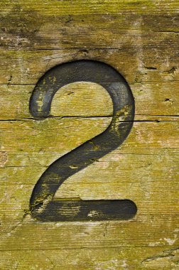 eski ahşap iki sayısı.