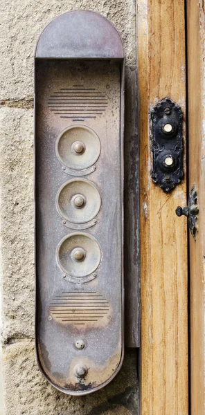 Seguridad vieja Puerta-teléfono . — Foto de Stock