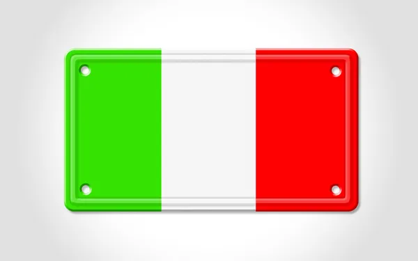 Background car registration with colors of Italy. — Stock Photo, Image