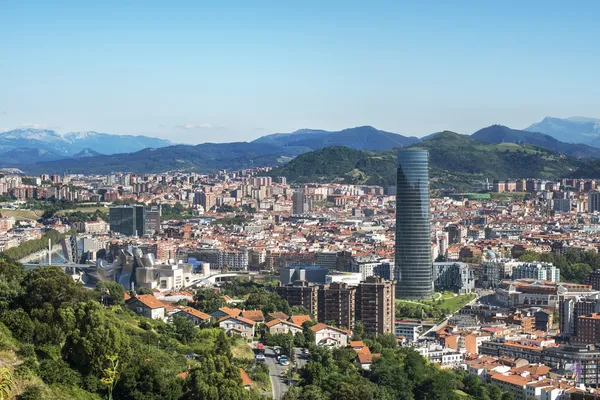 Vue sur la ville de Bilbao . — Photo