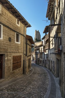 Manavgat'a ve kale kule frias, burgos, İspanya.