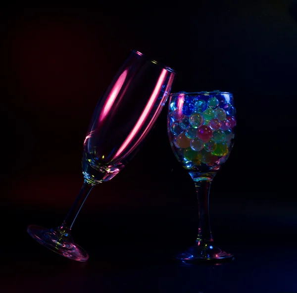 Soyut şarap kadehleri — Stok fotoğraf