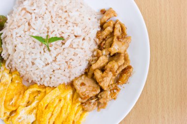 karides hamur ile pirinç.