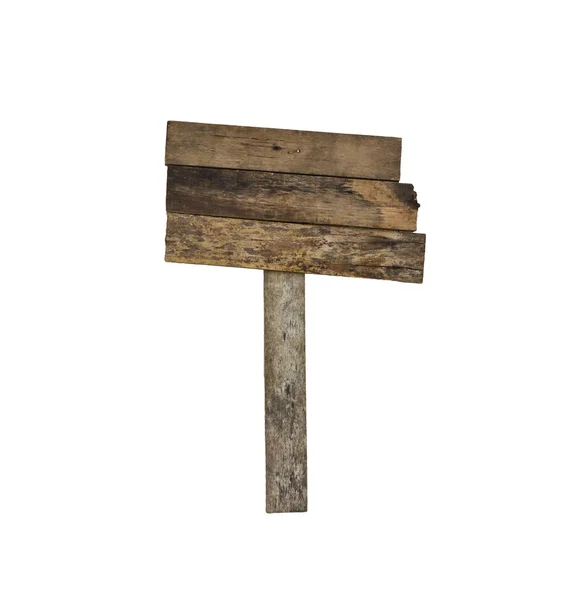 Stary drewniany wyblakły znak — Zdjęcie stockowe