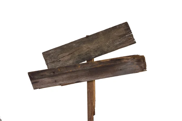 Vecchio segno di legno intemperie — Foto Stock