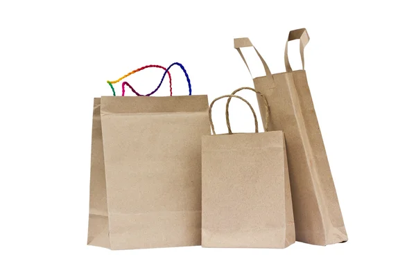 Újrahasznosított papír táskák. — Stock Fotó