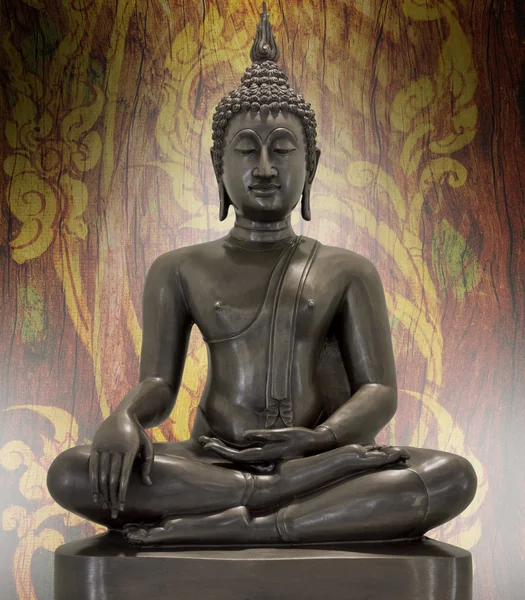 Buddha-Statue auf Grunge-Hintergrund. — Stockfoto