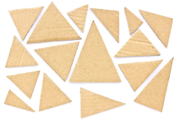 Triangle recycled paper . — Stock Photo, Image