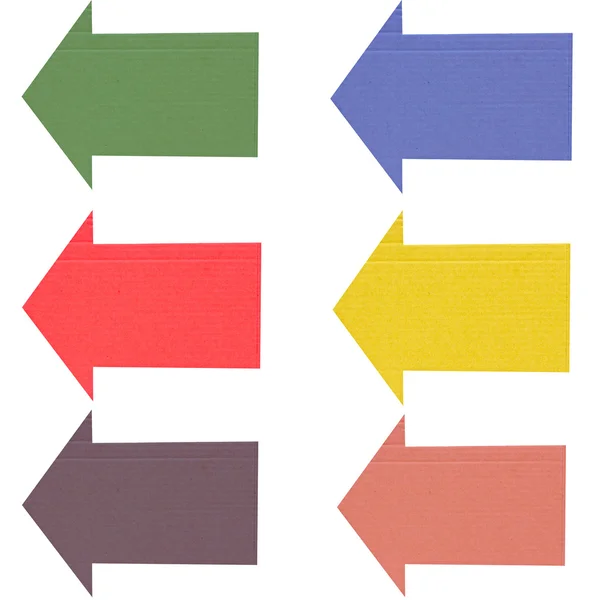 Color arrows recycle paper. — Stock Photo, Image