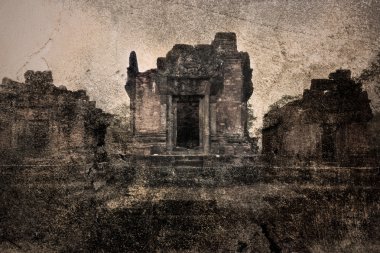 Khmer Tapınağı, eski fotoğrafları.
