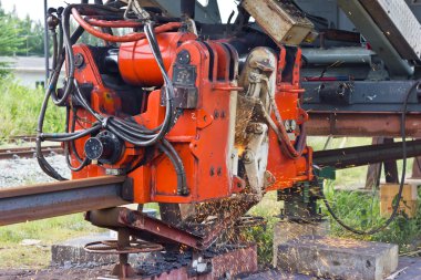 Flash butt Kaynak Makinası çalışma.