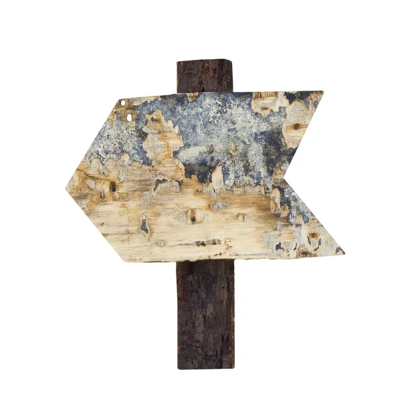 Old weathered wooden sign. — Stock Photo, Image