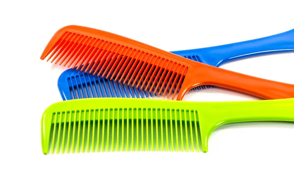 Color comb on a white background. — Stock Photo, Image