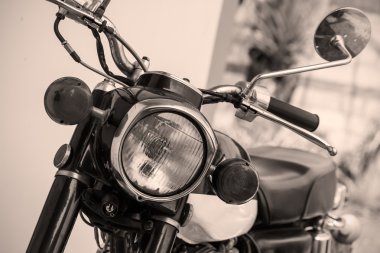  siyah beyaz eski motosiklet.