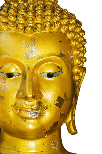 Golden Buddha on white background. — Stock Photo, Image