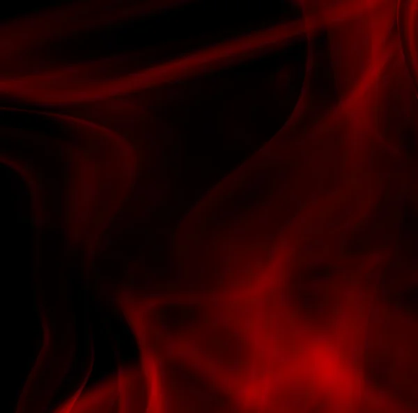 Röd rök på svart. — Stockfoto