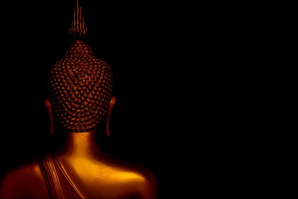 Baksidan av den buddha-statyn. — Stockfoto