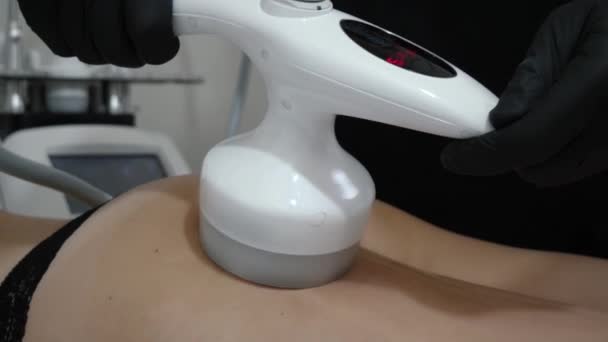 Apparatus massage thighs — Stock Video