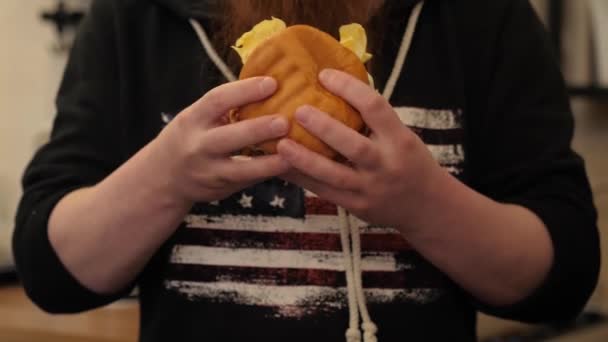 Amerykańskie fast food — Wideo stockowe