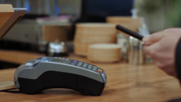 NFC pos terminal — Vídeos de Stock