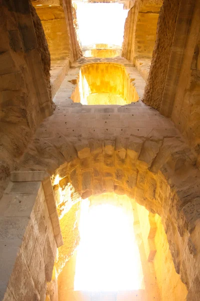 Arches of Amphitheater in El Djem — Stock Photo, Image