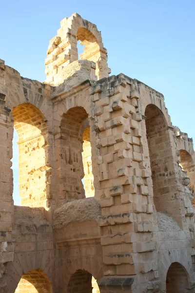 El Djem, Amphitheatre arches — Stock Photo, Image