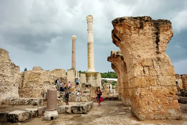 Antonine Baths columns — Stock Photo, Image