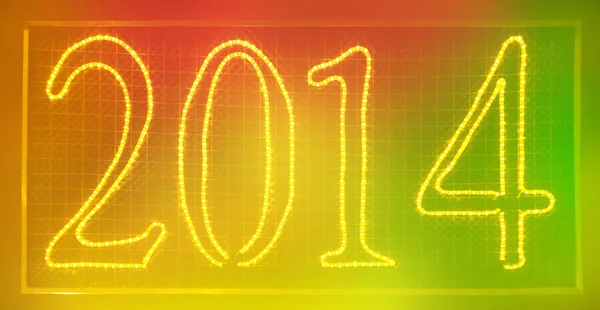 2014 Clorful sign — Stock Photo, Image