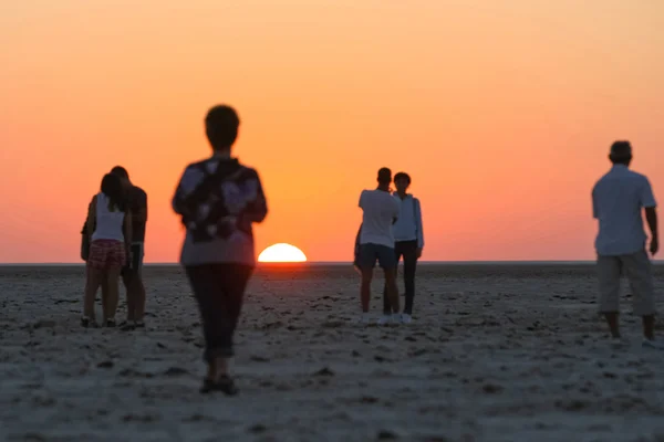 Lago salato Chott El Jerid — Foto Stock