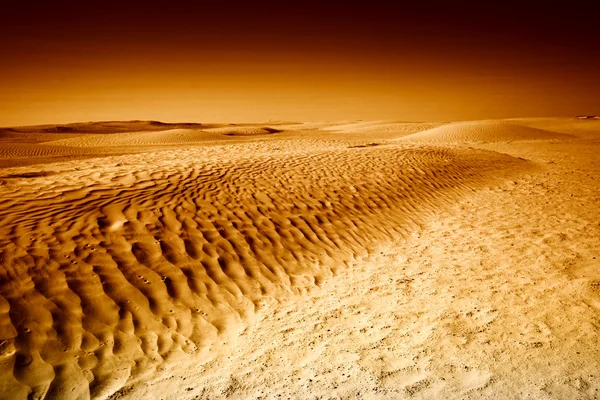 Dunas en Sahara blanco y negro — Foto de Stock