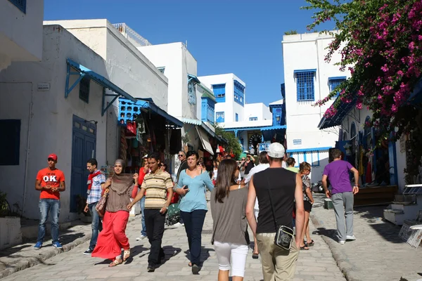 Sidi Bou Said tourists