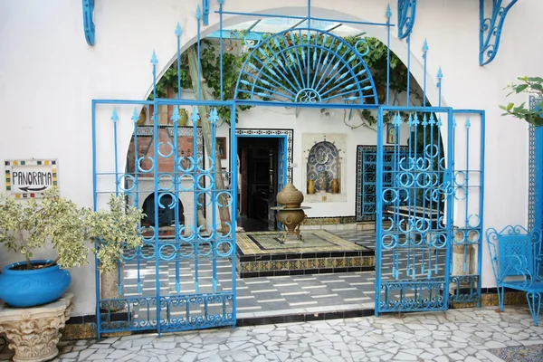 Sidi Bou Said courtyard — Stock Photo, Image