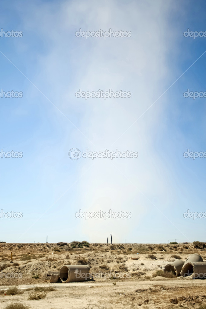 Desert wind in southern Tunisia