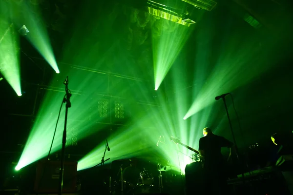 Spectacle de lumière au concert — Photo