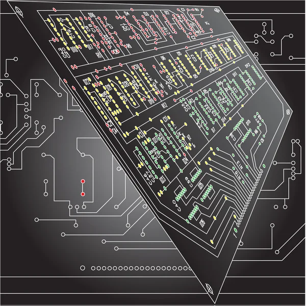 Abstrakt hi-tech elektroniska bakgrund. — Stock vektor