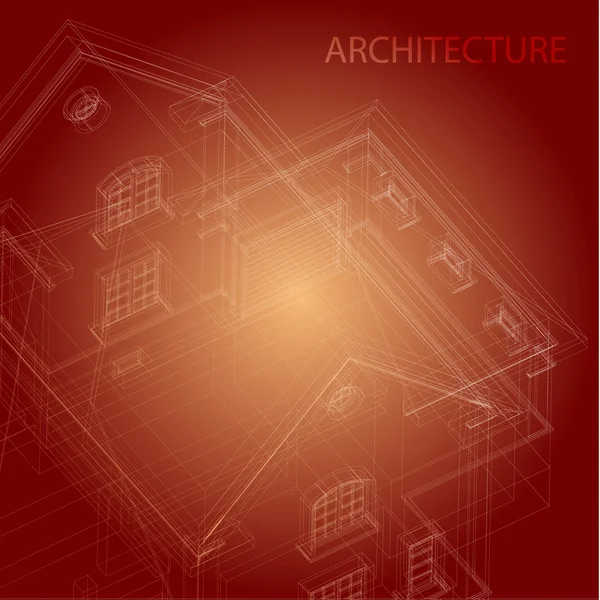 Fondo arquitectónico (vector ) — Vector de stock