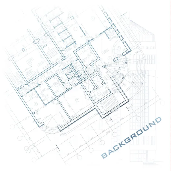 Архитектурный фон. Часть архитектурного проекта — стоковый вектор