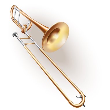 Classical trombone clipart