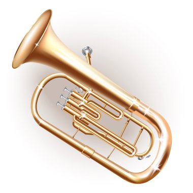 Classical Baritone horn / Euphonium tuba clipart