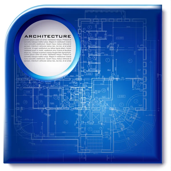 Modello con elementi di design architettonico per il tuo sito aziendale — Vettoriale Stock