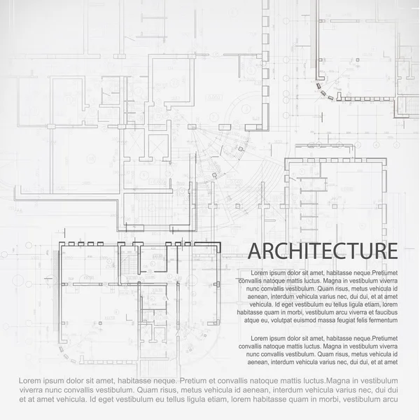 Modello con elementi di design architettonico per il tuo sito aziendale — Vettoriale Stock