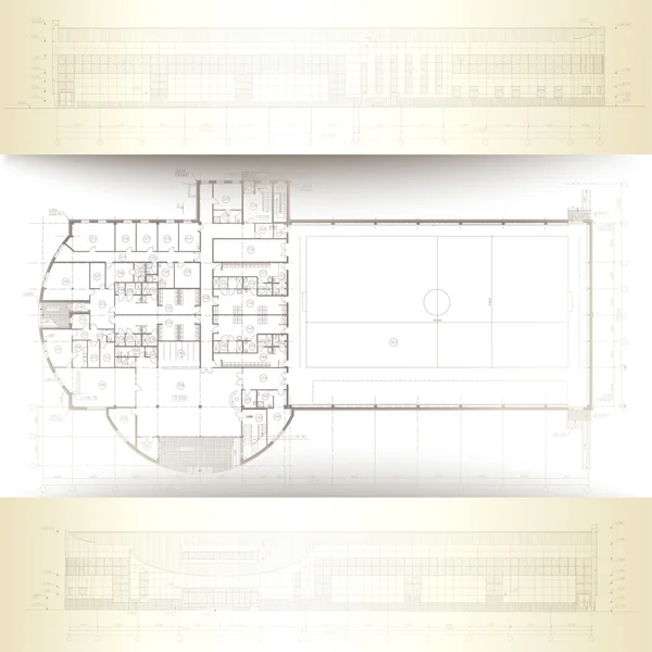 Fondo arquitectónico . — Archivo Imágenes Vectoriales