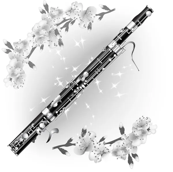 Classical bassoon — Stock Vector