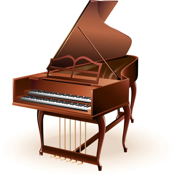 Klasik clavecin — Stok Vektör