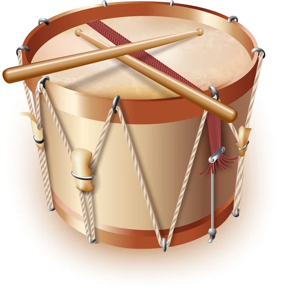 Traditional drum — Stock Vector