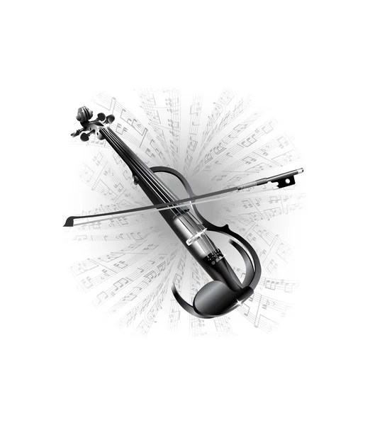 Elektrische viool — Stockvector