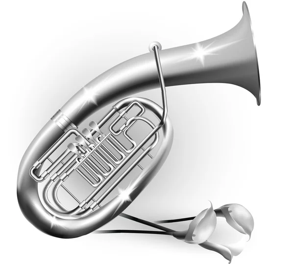 Tuba classique Wagner — Image vectorielle