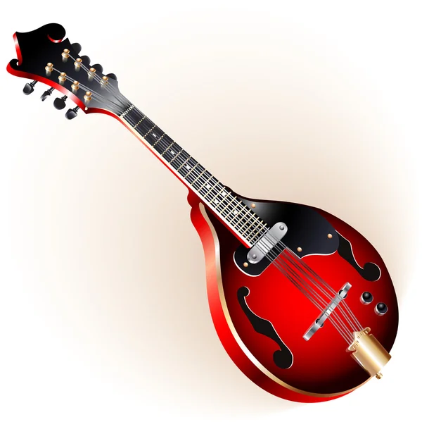 Electric mandolin — Stock Vector