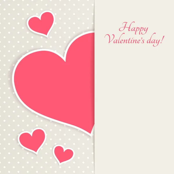 Greeting card for Valentine's day with place for your text — Stock Vector